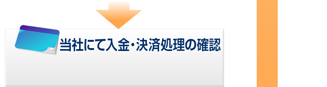 5.当社にて入金の確認