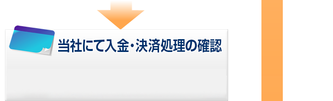 5.当社にて入金の確認